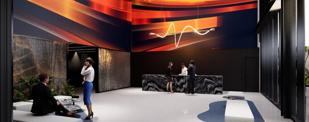 Recepción edificio AGC